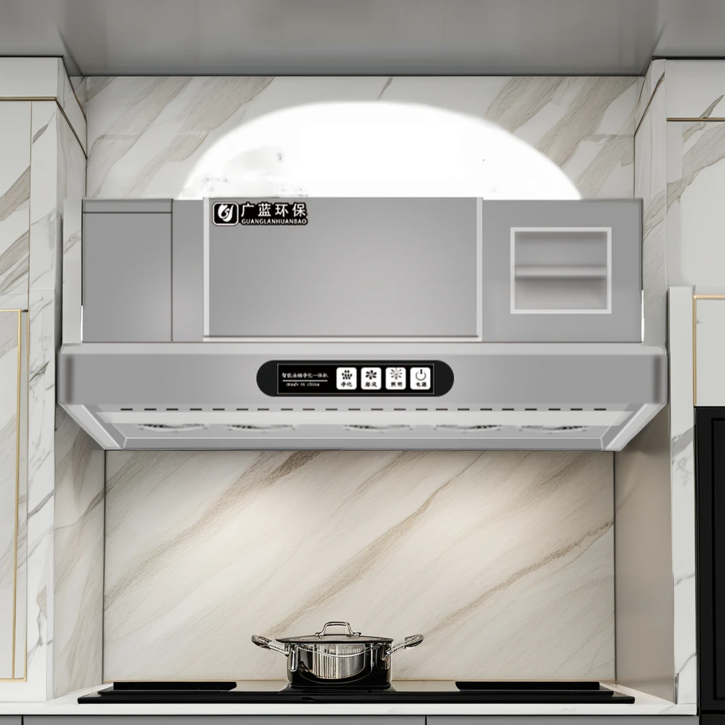 Commercial Kitchen Exhaust Emission Smart Range Hood with Esp Filter