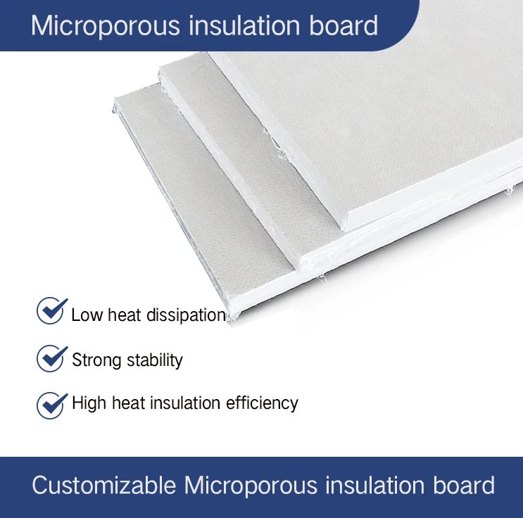 The vacuum Microporous insulation board is made of high temperature insulating material and is used in heating furnaces