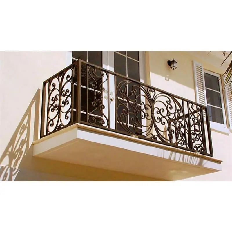 CBMmart curved design wrought iron porch railing balcony