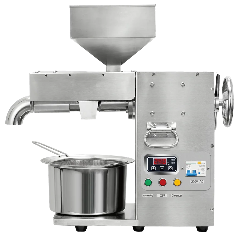 Automatic Small Oil Press Machine Home User Presser Olive  Peanut sunflower Seed Copra oil processing machine For Kitchen