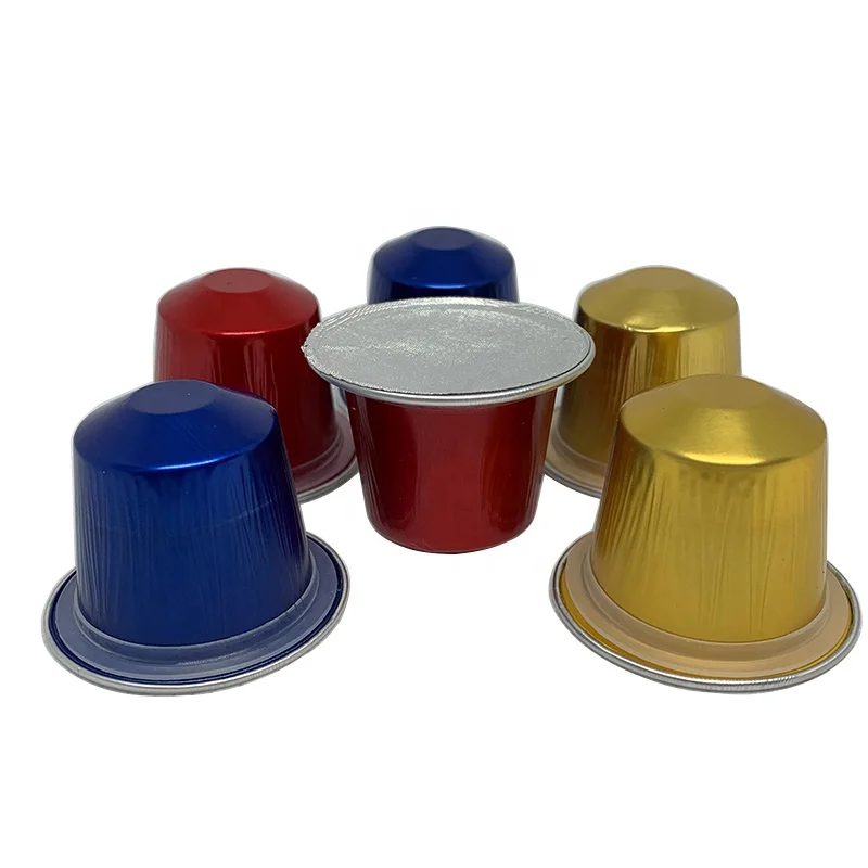 
15 ml China High quality nespresso pod empty coffee capsules with lids 