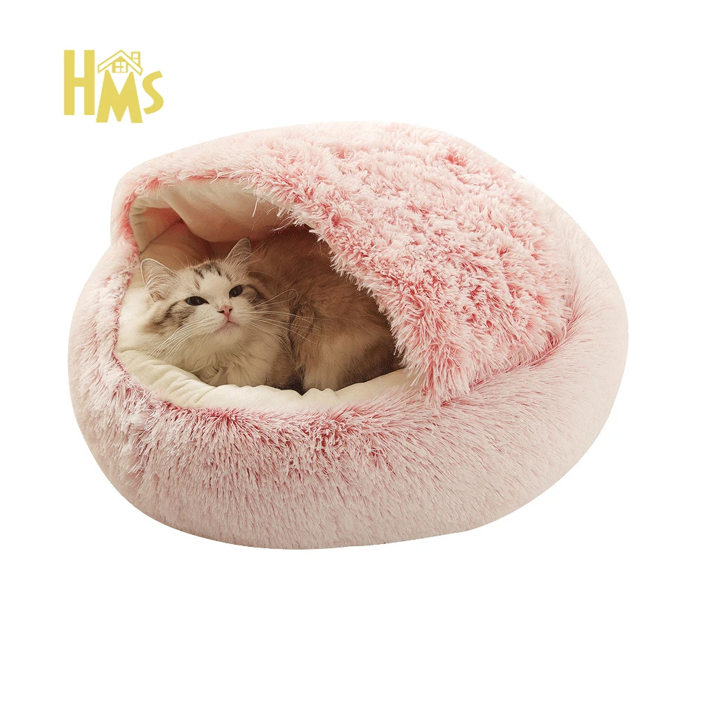 HMS Pet Supplies Wholesale Popular Indoor Soft Designer Luxury Memory Foam Pet Cat Bed For Resting And Sleeping