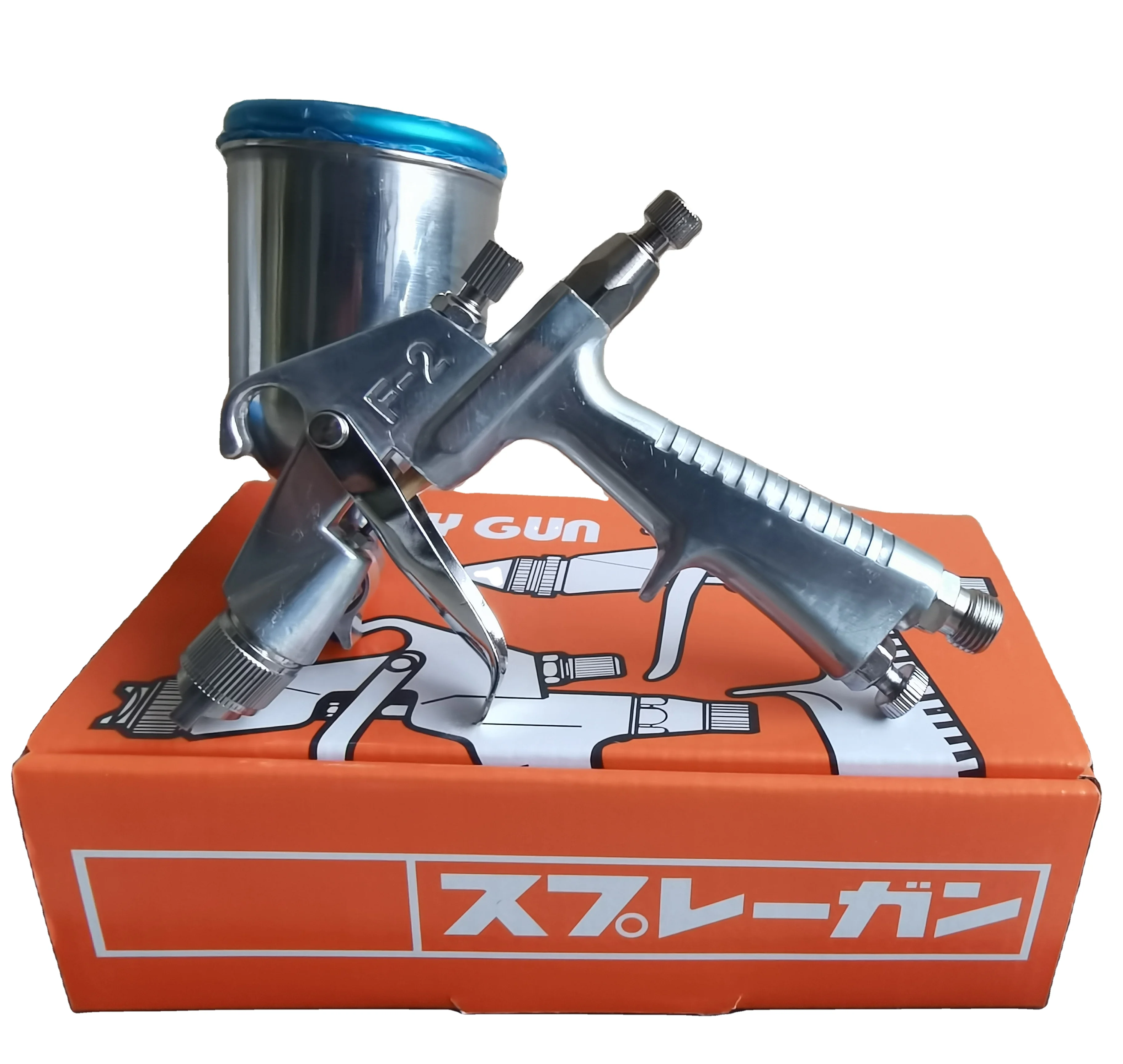F-2 Mini Gravity Spray Paint Gun High Pressure Pneumatic Industrial Coating With 1.3mm Nozzle for DIY Projects