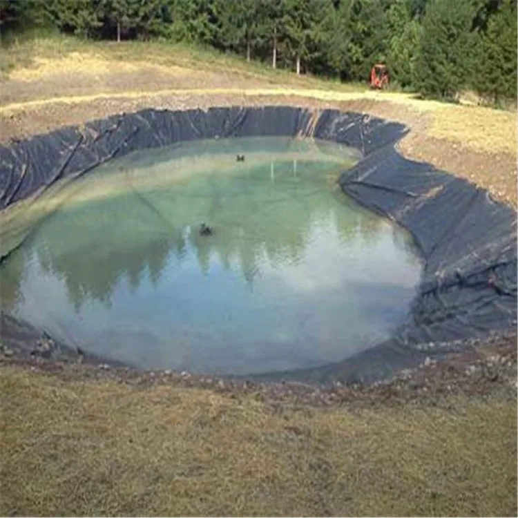 Lake Uses Good Quality HDPE Geomembrane Liner With Black Color And Smooth Surface