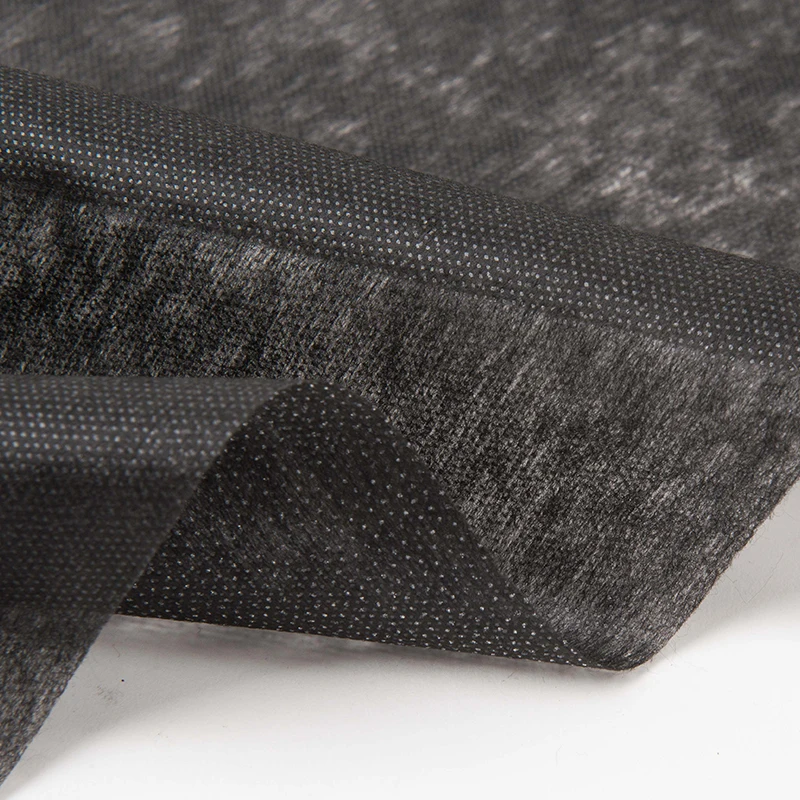 50% polyester 50% nylon Double dot stitch bond nonwoven fusible interlining for garment accessories