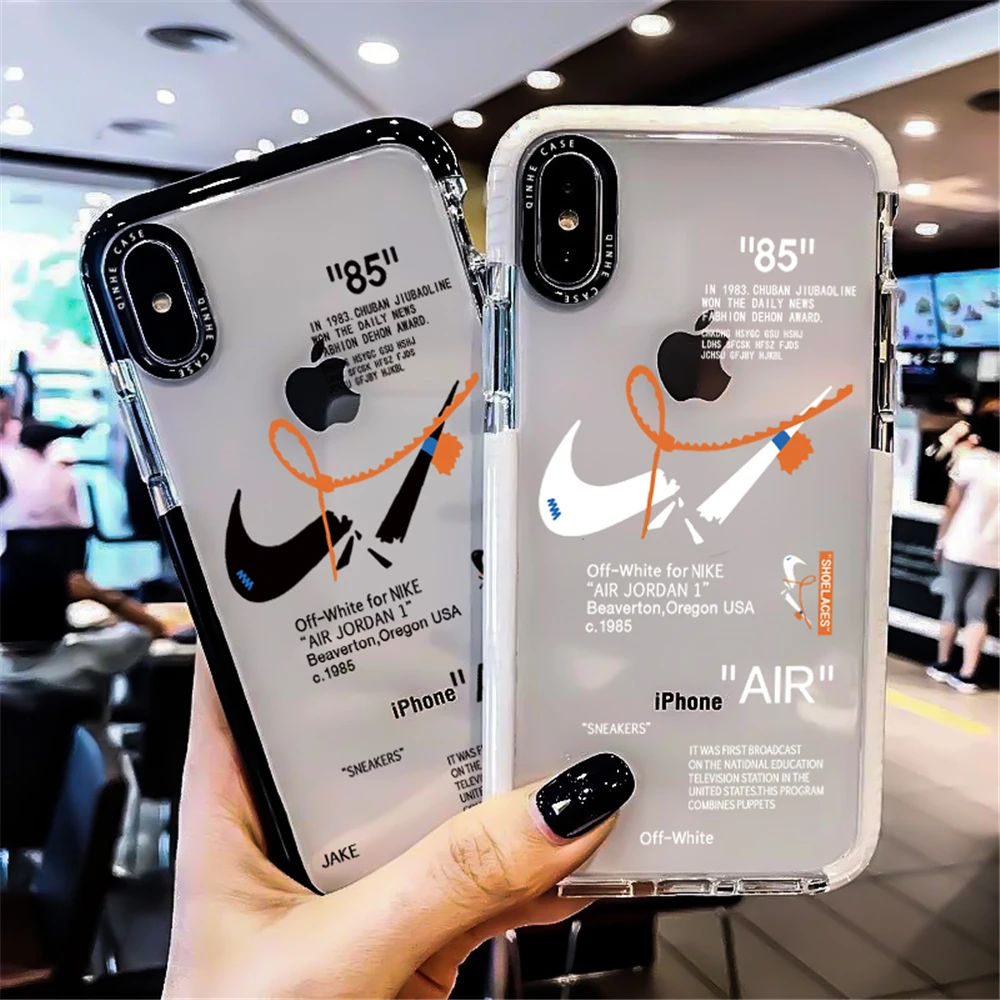 Shockproof Clear Sport symbol TPU Phone Case For iPhone 14 pro max