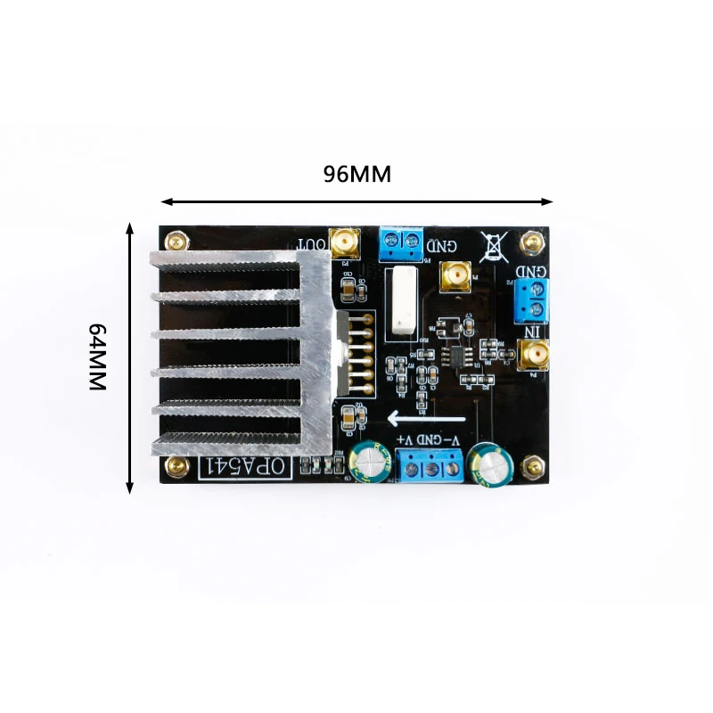 E-TIME OPA541 Low-frequency power amplifier module Audio amplifier 5A current high voltage high current power amplifier board
