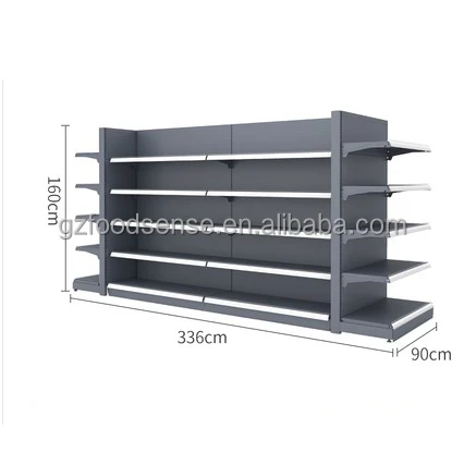 2022 Hot Sale Customized Metal Shelf  Department Store Display Racks Market Shelves Shop Racking for Groceries and Snacks
