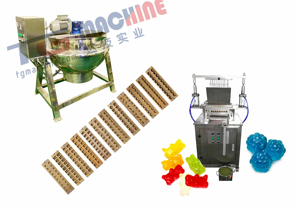  hot sale gummy candy bear machine soft jelly production process