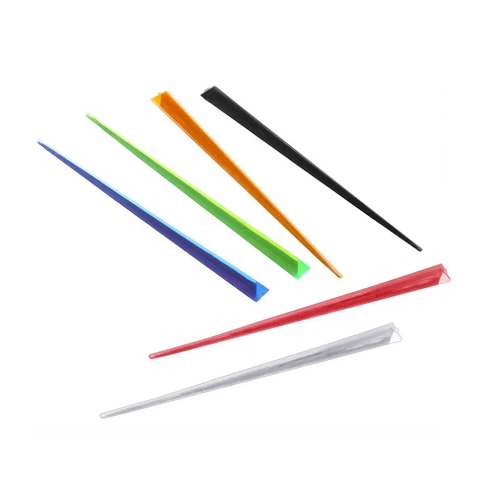 Hotel Supplies Food Grade 9 cm Triangular Plastic Fruit Skewers