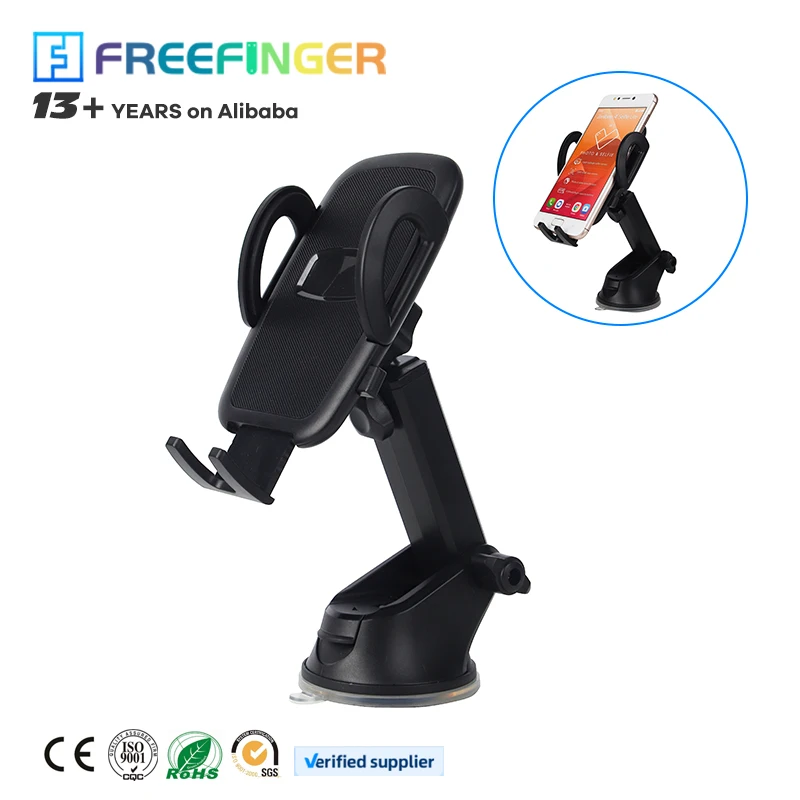 New Design Silicone Material Adjustable Phone Mount Stand Suction Cup Car Phone Holder