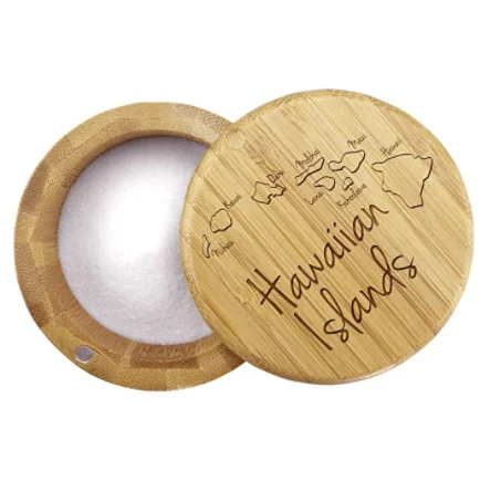 7Salt shaker kitchen seasoning shaker kitchen utensils round bamboo seasoning box