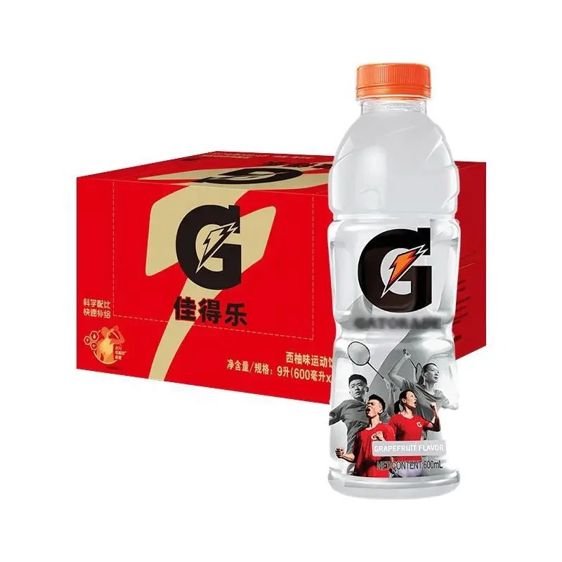 Wholesale 600ml Sports Electrolyte Water Zero Sugar Sport Gatorades Energy Drink Soda