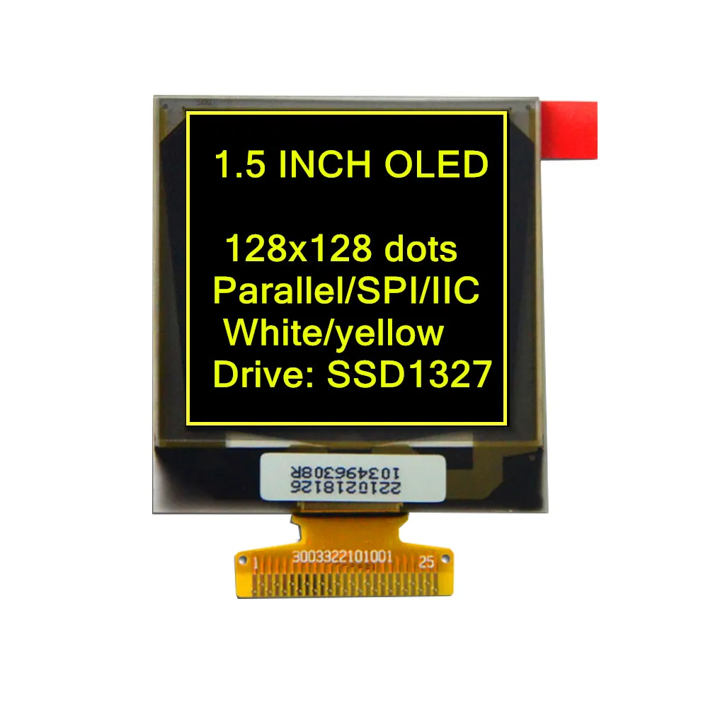  1 5 Дюймовый SPI I2C 25pin белый ssd1327 128x128 OLED экран