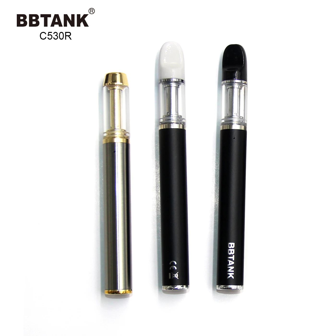 Custom High Quality 530mAh Battery Rechargeable Hot Selling in USA and Canada BBTANK C530R CBD Vape Pen CBD Oil Vaporizer Pen