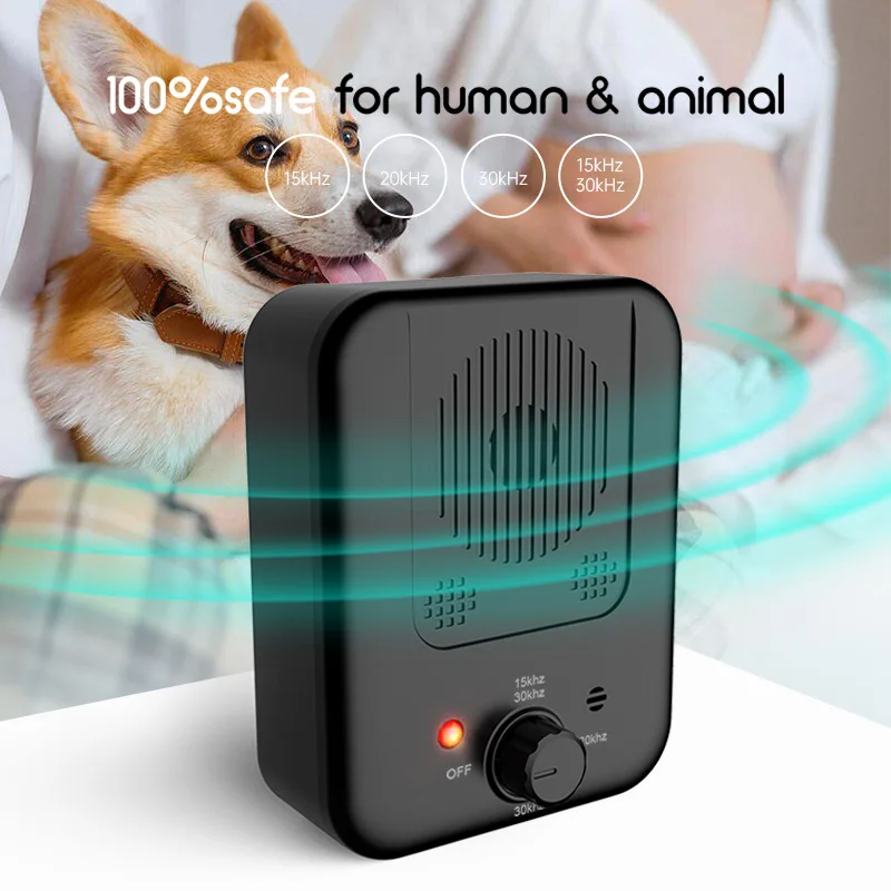 Hot Selling IPX4 Waterproof Ultrasonic Sound Bark Control Devices Defer Nuisance Stop Dog Barking Outdoor Anti Bark Collar