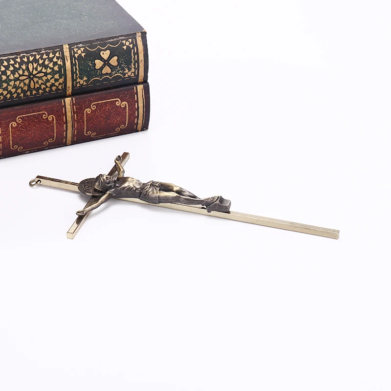 Jesus cross wall decor religious wall hangings metal Christ crucifix