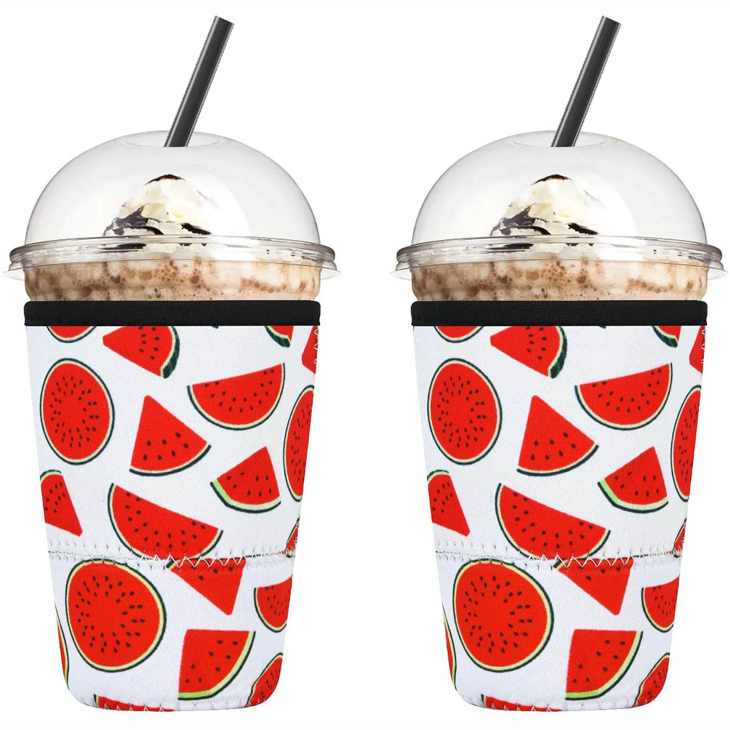 Waterproof Reusable Neoprene Iced Coffee cup Sleeves Insulator Holders for 30 oz-32 oz Coffee