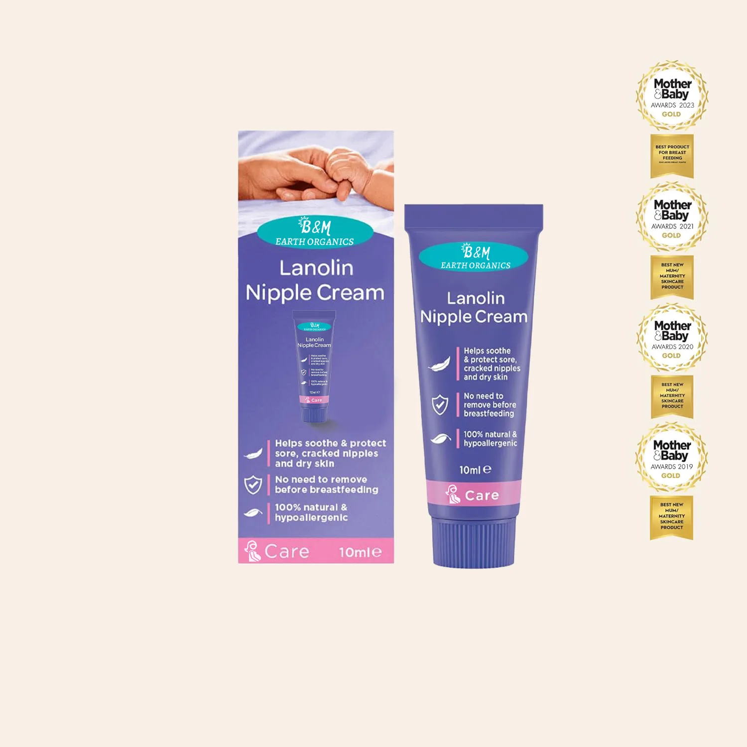 Lanolin Nipple Cream for Sore Nipple Cracked Skin Natural Single Ingredient Breastfeeding Essential