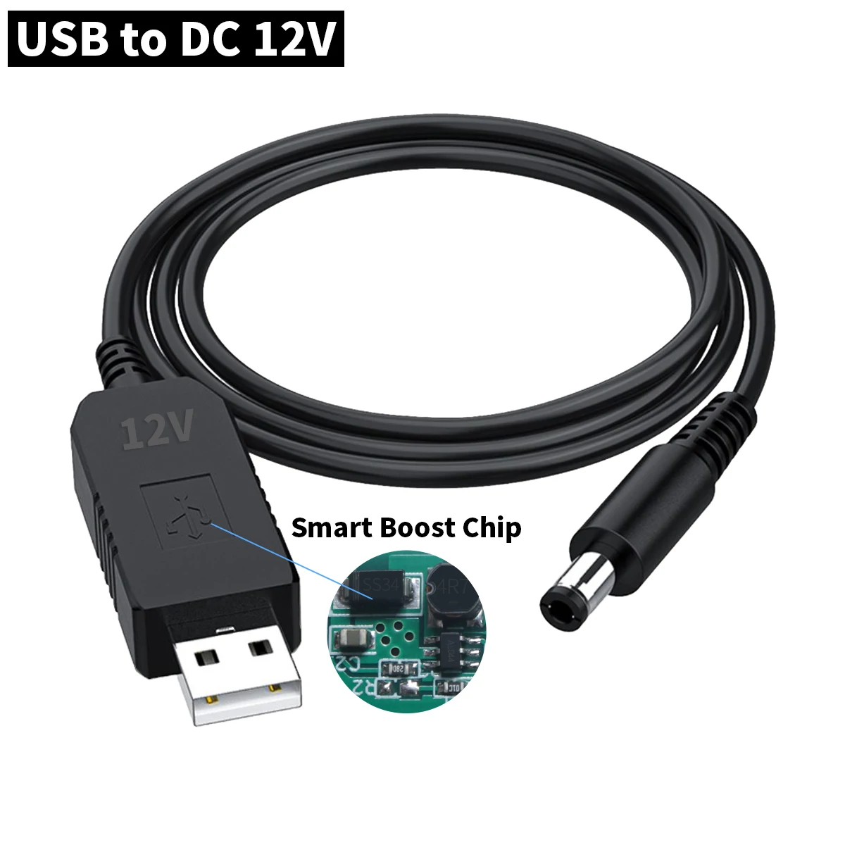 USB к DC 5 5*2 1 мм разъем повышающий провод от В до 12 постоянного тока Удлинительный преобразователь питания Wifi маршрутизатор модем