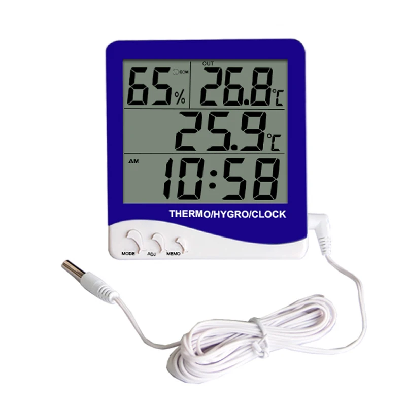 S-WS06A Outdoor Temperature Humidity Weather Household Wall Clock With Thermometer Room Temperature Humidity Wall Sensor