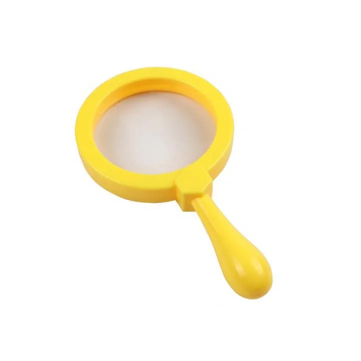 Wholesale Handheld HD High Power with Stand Portable Display Learning Equipment 90mm Magnifying Glass for Children