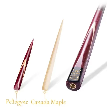 TQG-38C Professional 11mm Snooker Cue from Thailand Ash Wood with Steel Joint and Ebony Butt Sleeve Optimal Service