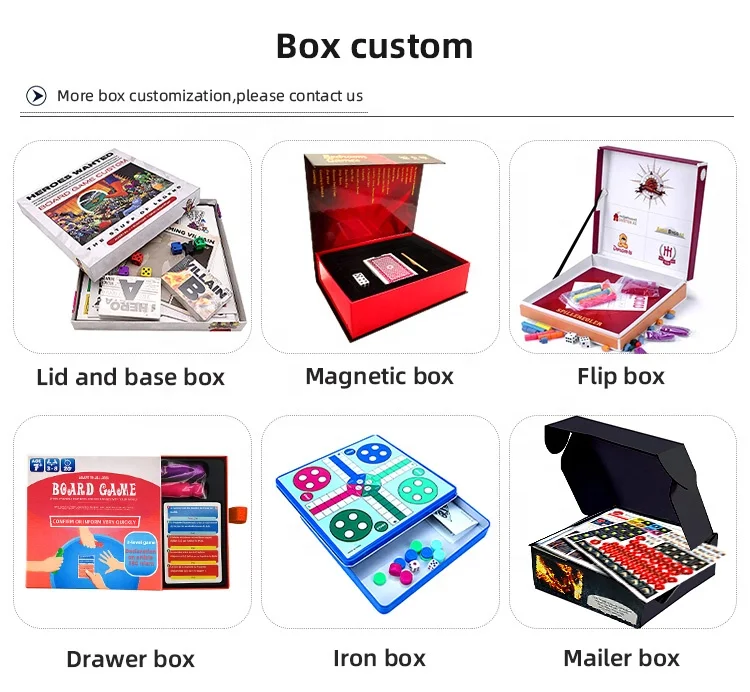 Senfutong chinese super board game manufacturing oem design printing custom catan board game for adults/kids