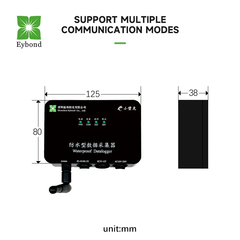 Eybond Box Wi-Fi RS-485 RS-232 IP65  Support AC DCwireless network monitoring of all brand inverters Datalogger