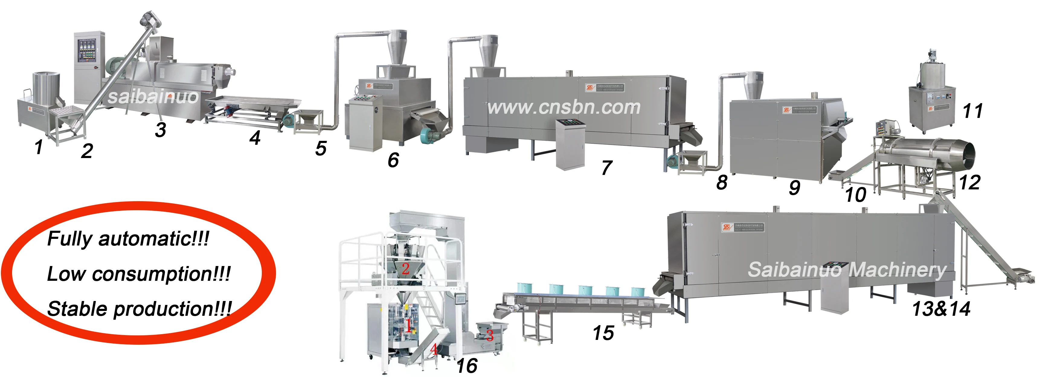 Capacity 180kg/h Automatic Oats Corn Flakes Making Extruder Machine Breakfast Cereals Production Line