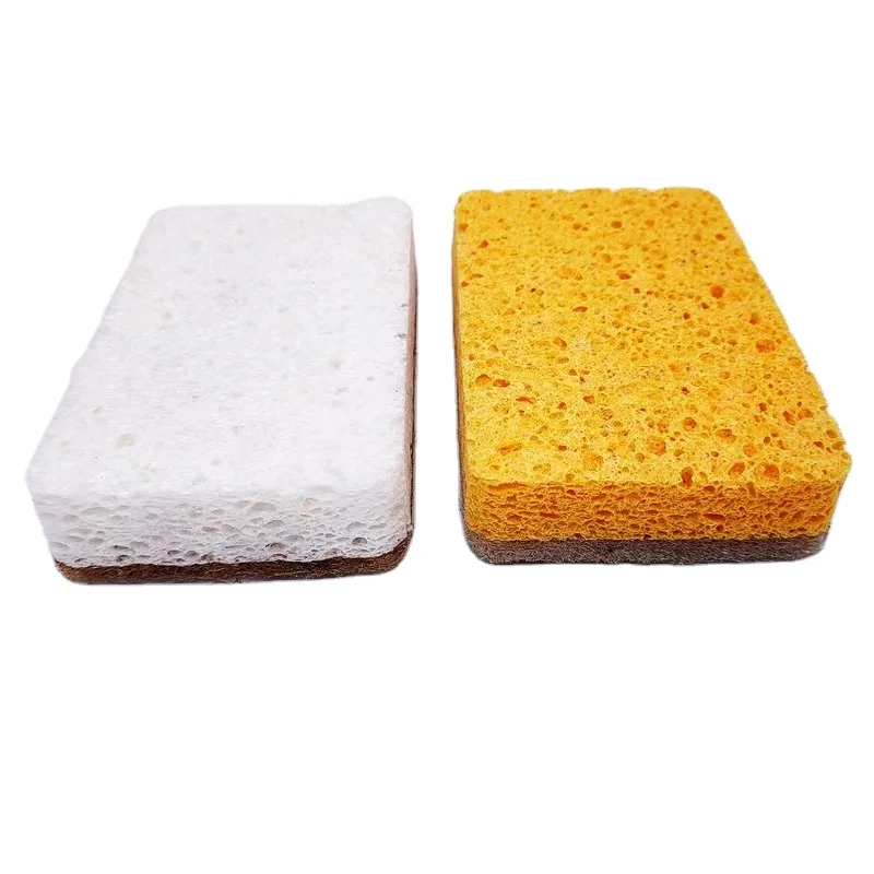 Eco-Friendly Sisal Pulp Cotton Dish Washing Kitchen Tool Accessories Dish Sponge Biodegradable Wood Pulp Cotton Sponge