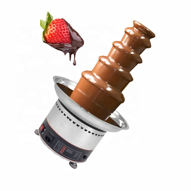 High Speed 304 Stainless Steel Professional Chocolate Fountain Waterfall Machine Melting Pot Tower Of Home