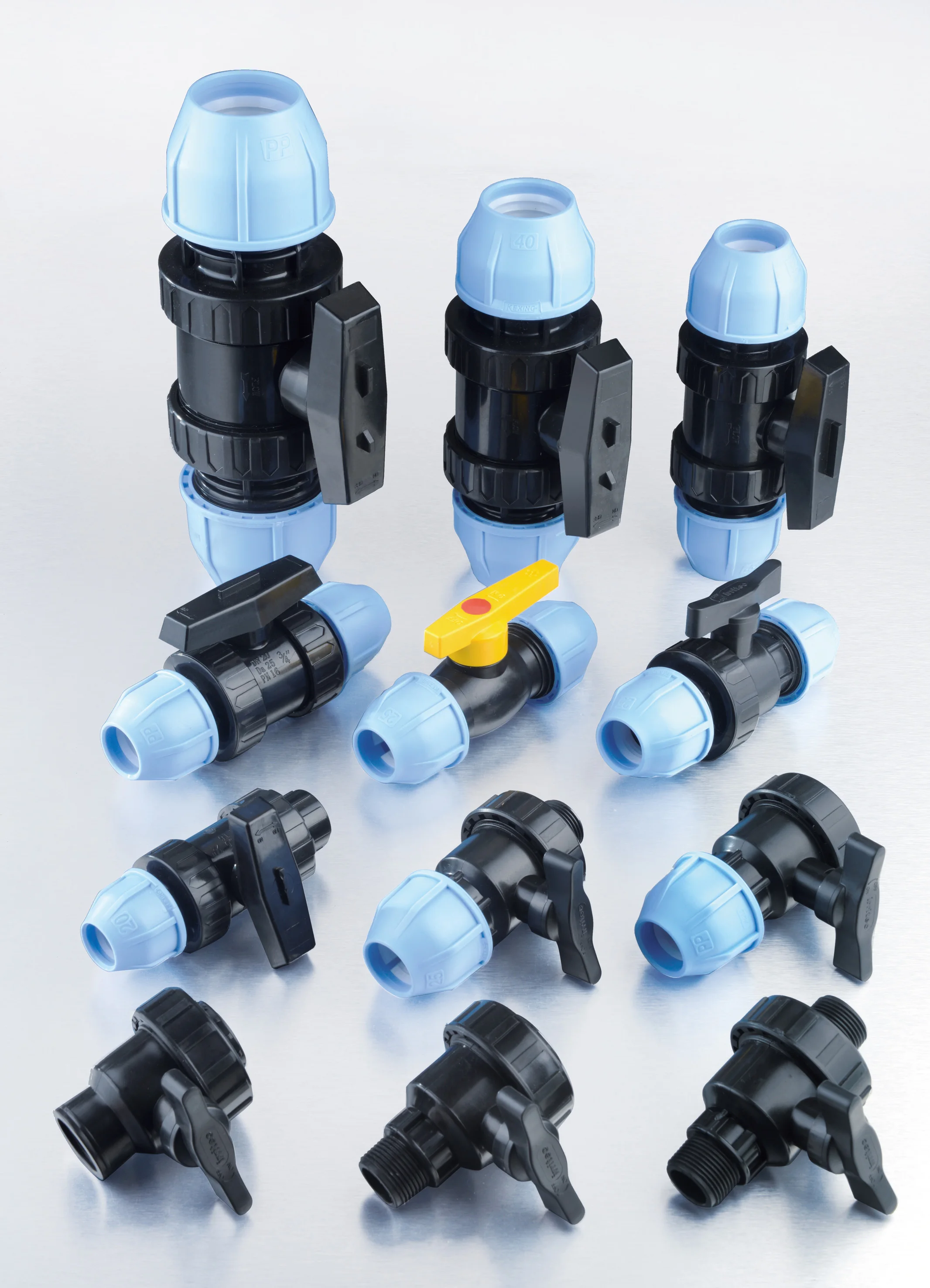 KEXING ирригатор OEM ISO17885 ISO14236 CE PN16 PN10 оросительные плотные фитинги PP HDPE пластиковый шаровой