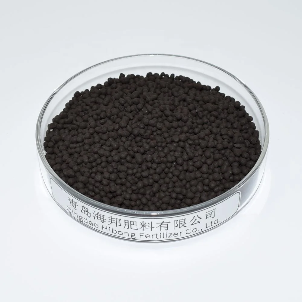 Agriculture Black Shiny Granular Amino Acid NPK Granular Fertilizer Granules Organic Fertilizer 2-2-2