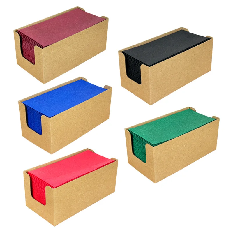 Многоцветные бумажные салфетки одноразовые экологически чистые