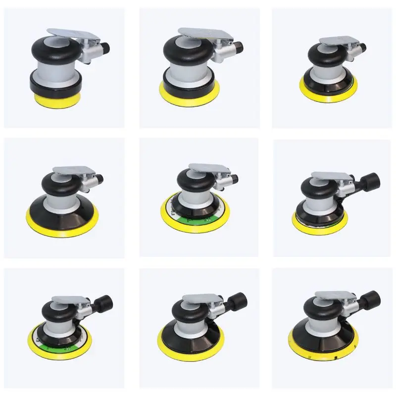 Professional 6-Inch Wood Floor and Wall Sander Stable and Powerful Central Vacuum Cleaner Pneumatic Polisher