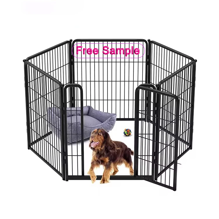 Pet Product Collapsible Foldable Portable travel Metal Large Outdoor Dog Playpen Kennel Crate Pet Cages Houses for Dogs