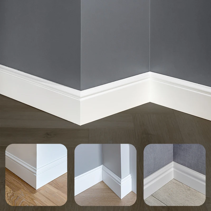 skirting board mdf high quality mould decorative wood strip moulding pine baseboard moulding