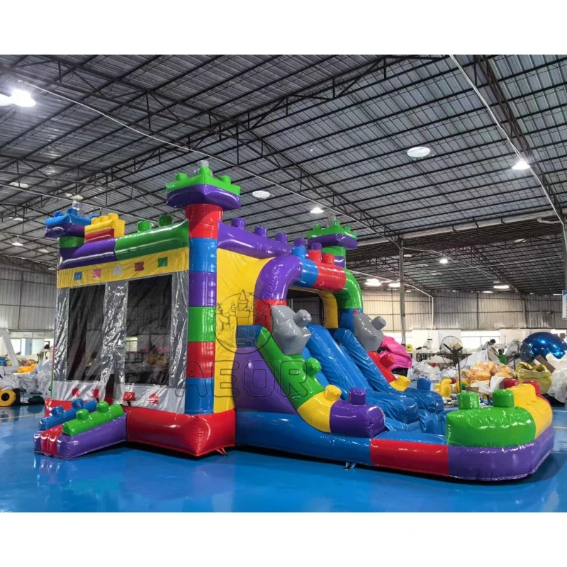 Commercial Moonwalk Inflatable Bounce House with slide Kids Jumping Bouncy Castle Water Slide Inflatable Bouncer