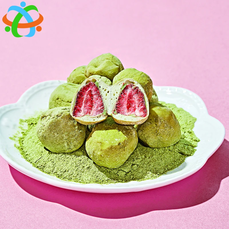 Заводская индивидуальная торговая марка, OEM закуски, Клубничные закуски со вкусом маття