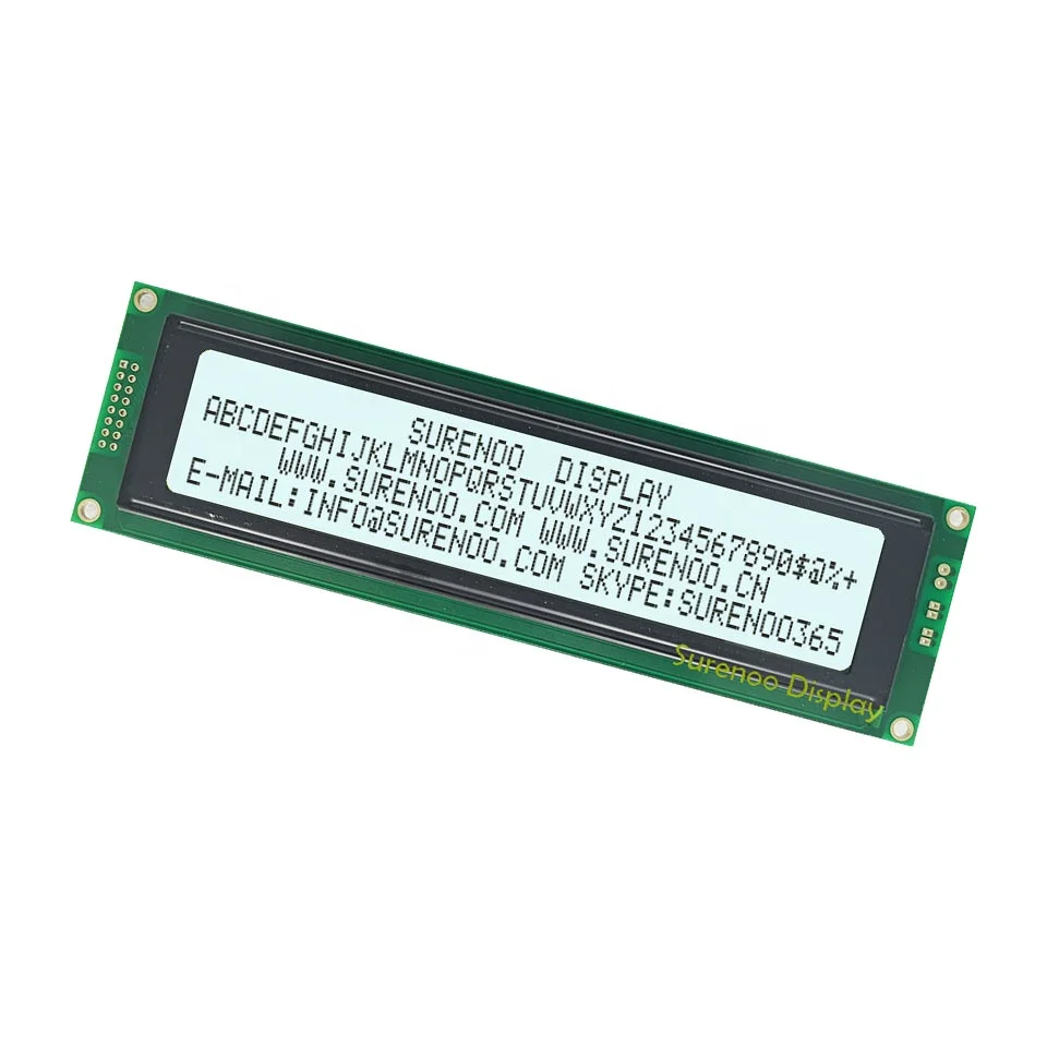 190*54MM 2*8P+2P 404 4004 40X4 Yellow Green Blue Character LCD Module Display Screen Panel LCM with LED Backlight