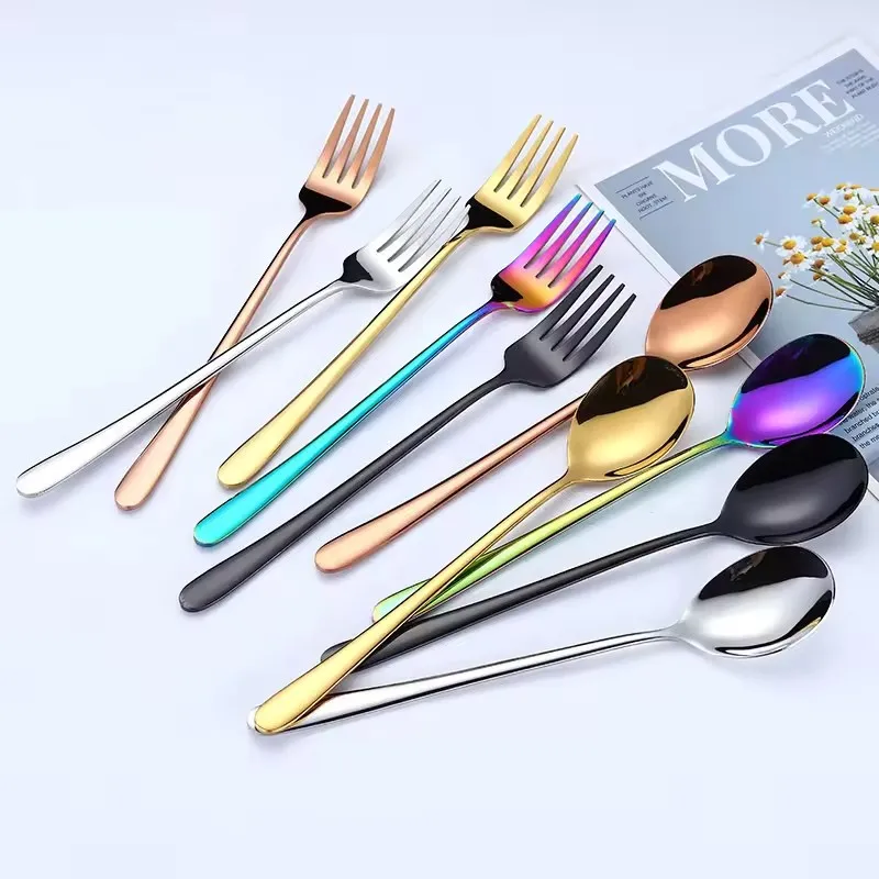 Metal Spoons Custom Logo Silver Dining Soup Spoon Stainless Steel 304 Korean Spoon