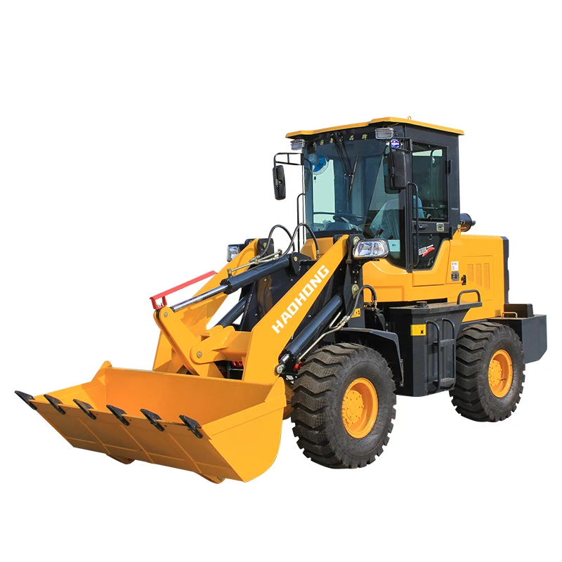 2024 first product small wheel front end loader with bucket mini loader attachment bagger mini
