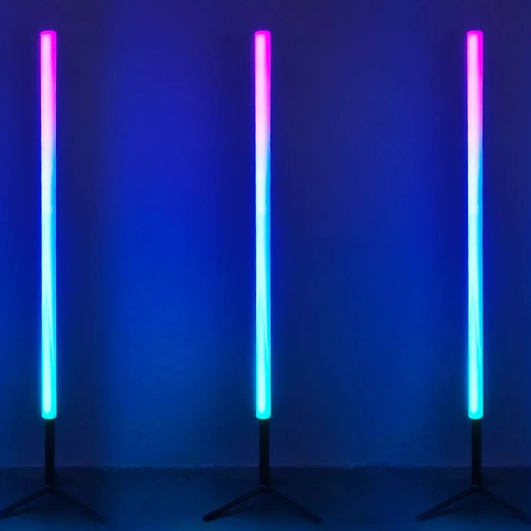 Lithium Battery powered Tube Stage Event Entertainment digital strip lighting DMX RGBW Wireless Pixel Led Tube