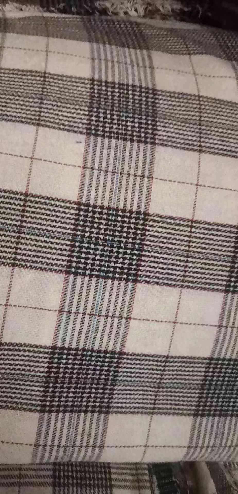 Winter Warm Yarn Dyed Breathable Single-Brushed 100% Cotton  Lattice Printed Flannel Fabric