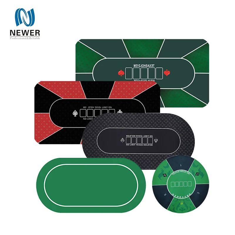 China factory manufacturer high quality Custom Printing Sublimation Fashionable Texas poker mat for poker