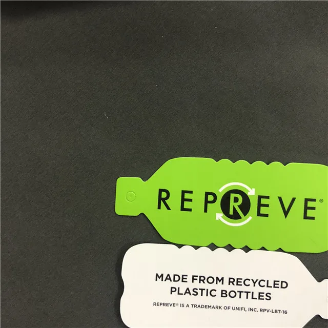 Eco-friendly GRS recycle polyester RPET 290T taffeta PA PU Coating waterproof Fabric