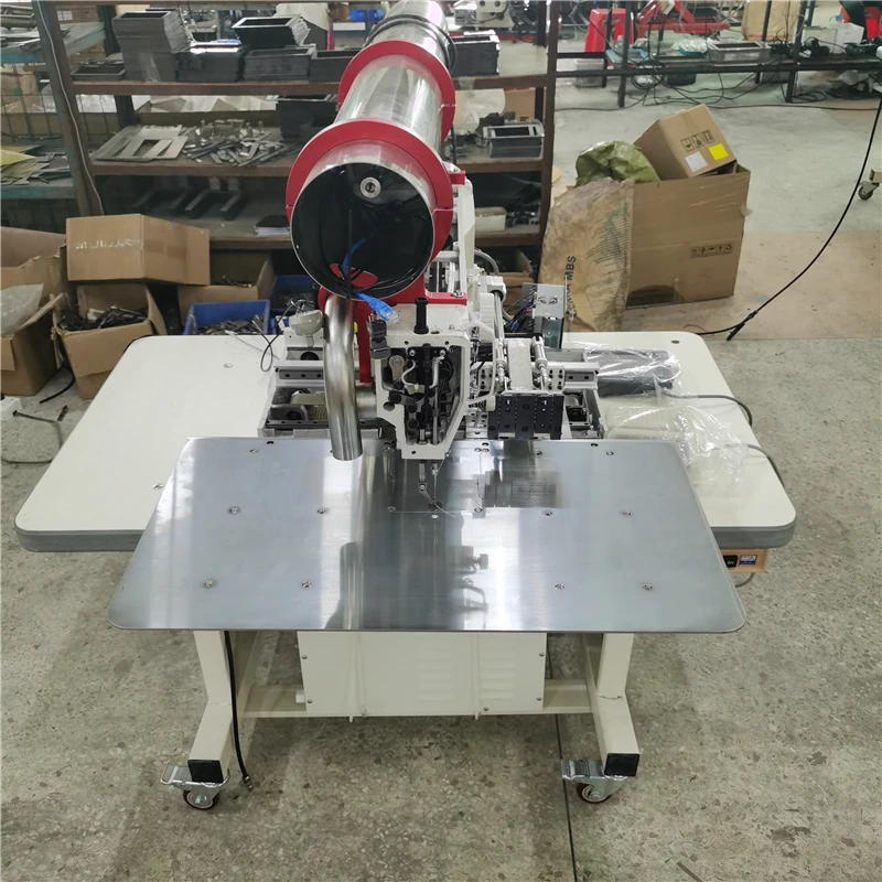 
Fully automatic computer laser bag opening machine for pocket opening sewing machine made in China 