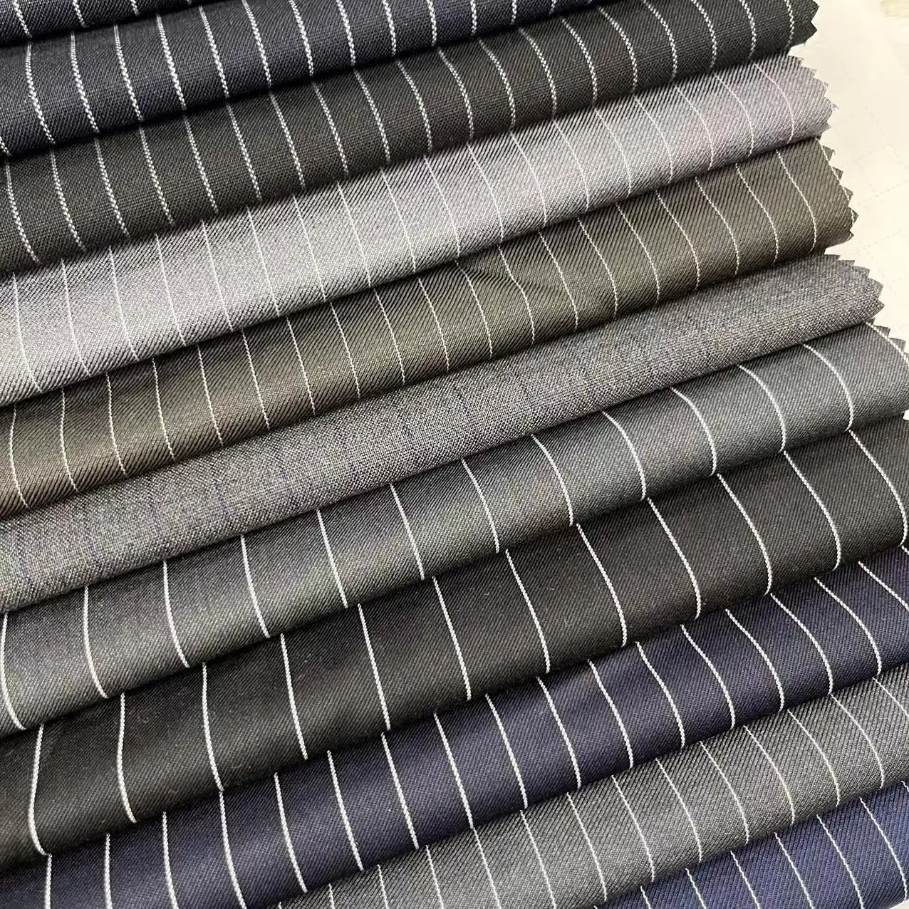 custom quality T/R70/30 suit material fabric for making suit TRS strip yarn dyed woven fabric