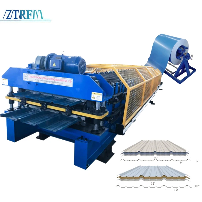 U.S. Hot Sale Double Deck R Panel Roof Sheet Roll Forming Machine 5 Rib Tuff AG Panel Machine